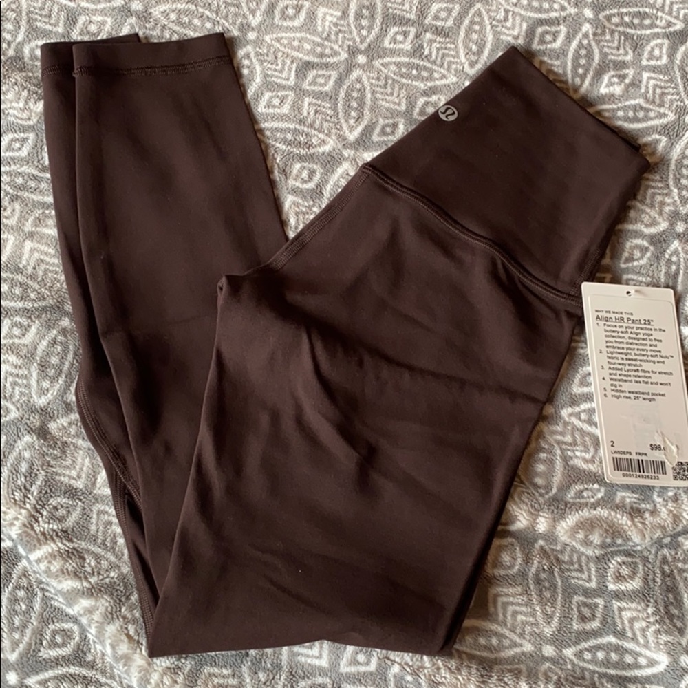 Lululemon Align HR pant 25” size 2